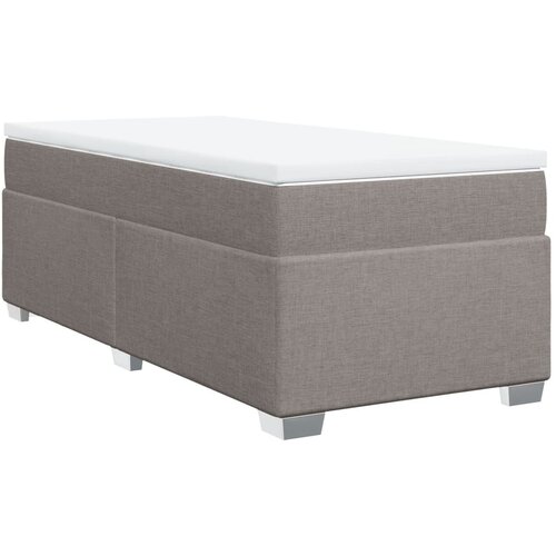 vidaXL Krevet s oprugama i madracem smeđesivi 100 x 200 cm od tkanine Cijene