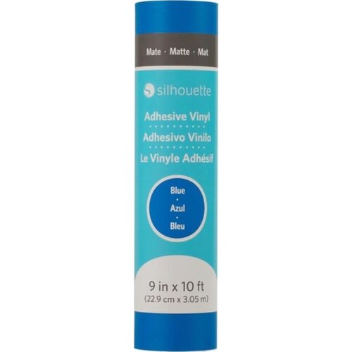 Silhouette Matte Removable Vinyl - 22,9 cm x 3 m - Blue Slike