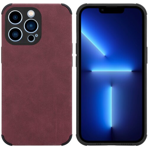 Cadorabo Case, združljiv z Apple v Burgund Purple - Za&scaron;čitni pokrov iz silikona TPU z plemenito umetno seminsko hrbet, (20596598) Cene