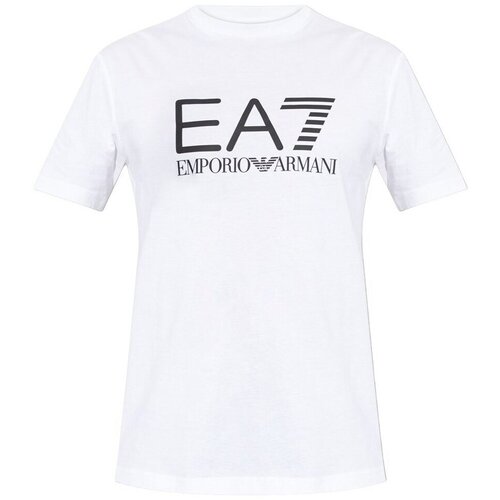 Emporio Armani Majice s kratkimi rokavi 7M001412AF22264U0002 Bela Cene