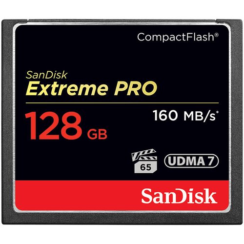 Sandisk 128GB Extreme Pro CompactFlash UDMA 7 VPG-65 memory card Slike