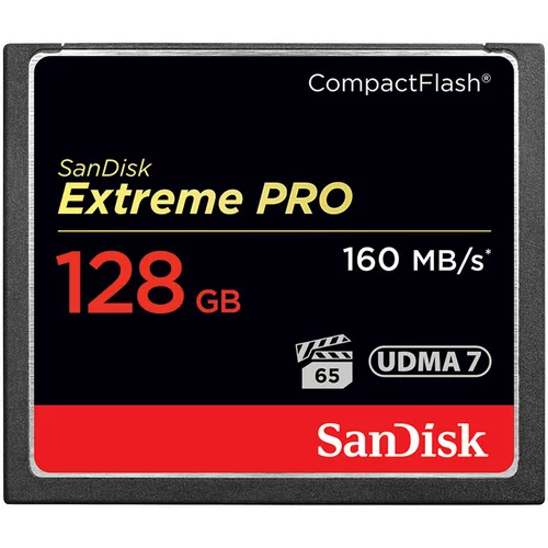 Sandisk Spominska kartica Compact Flash Extreme PRO, 160 MB/s, 128 GB