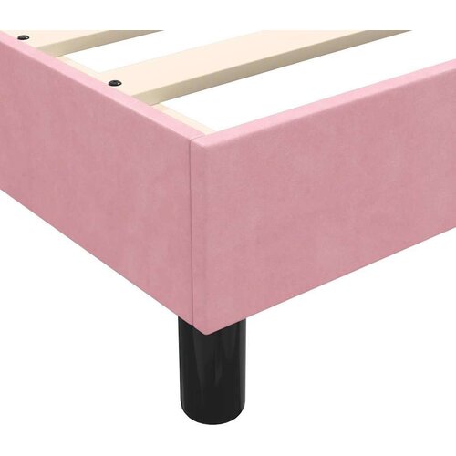 Box spring krevet s madracem ružičasti 80 x 220 cm bar&amp;scaron;unasti Slike