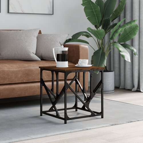 vidaXL Stolić za kavu boja hrasta 45x45x47 5 cm konstruirano drvo Cijene