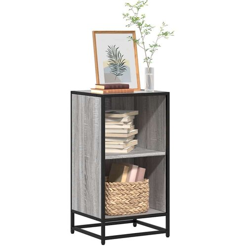 vidaXL Ormar za knjige sivi sonoma 40x35x76 cm konstruirano drvo Cene