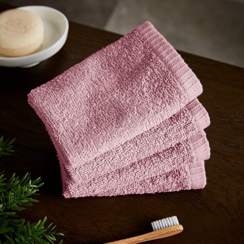 Catherine Lansfield Rožnate hitro su&amp;scaron;eče bombažne brisače v kompletu 4 ks 30x30 cm Quick Dry &amp;ndash; Slike