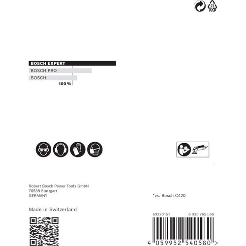Bosch expert brusni list M480 93mm granulacija 180; pakovanje od 5 komada - 2608900720 Slike
