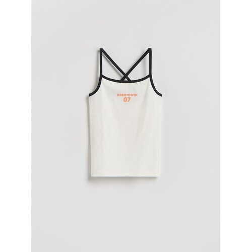 Reserved Top s naramenicama - krem Cene
