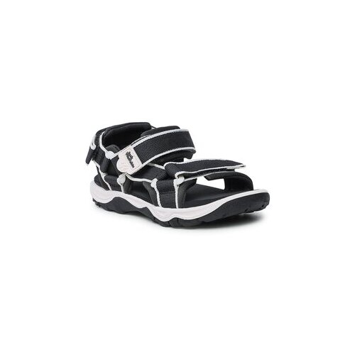 Jack Wolfskin Sandale za dečake Seven Seas 3, Crno-bele Slike