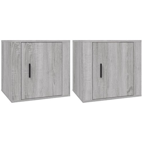 Maison Chic Dvo delni komplet Nočne omarice - Nočne mize Siva sonoma 50x39x47 cm, (21687240) Slike