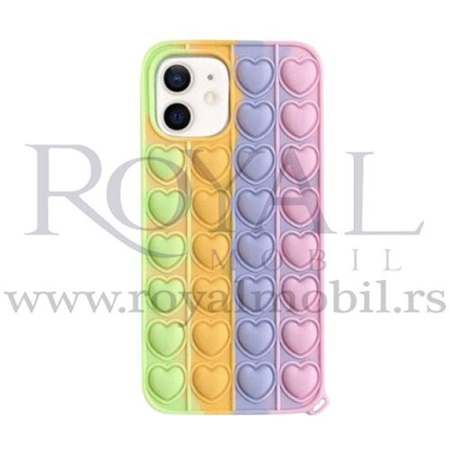  silikonska futrola bubble heart za iphone 12 (6.1) No8 Slike
