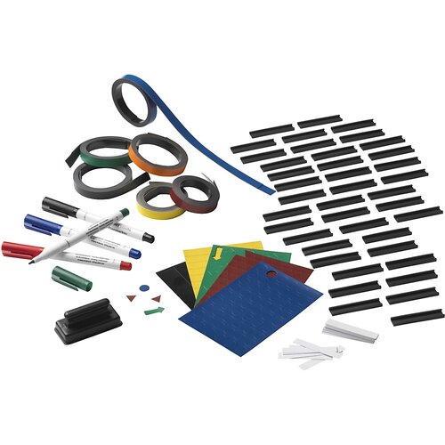 eurokraft basic Komplet dodatne opreme, za širino table 900 mm, flomastri, magneti, etikete, gobica Cene