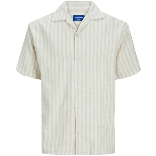Jack & Jones Košulja 'Cabana' bež / boja pijeska / bijela