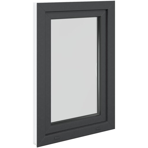  Prozor za podrum RISOR 60 x 80 cm PVC i staklo Antracit Slike