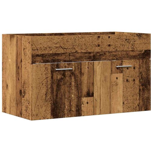 vidaXL Omarica za umivalnik starinski les 80x38,5x46 cm inženirski les, (22013465) Cene