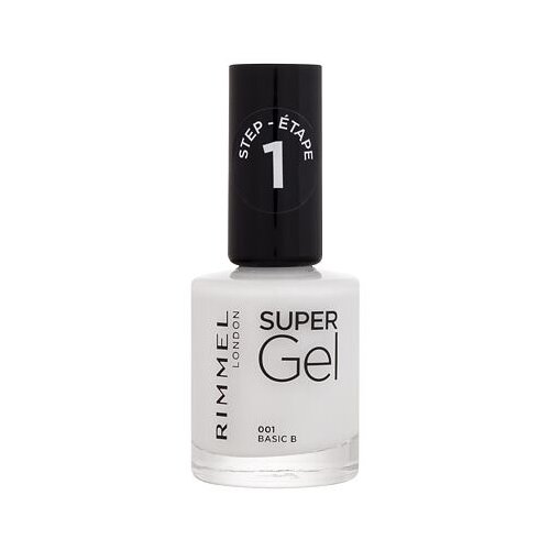 Rimmel London Super Gel STEP1 lak za nohte 12 ml odtenek 001 Basic B Slike