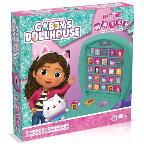 Winning Moves društvena igra top tramps match - Gabby’s dollhouse - crazy cube game Slike