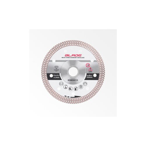  Dijamantski disk za sečenje tvrde keramike (Turbo) - BLADE BDMESH115 Cene