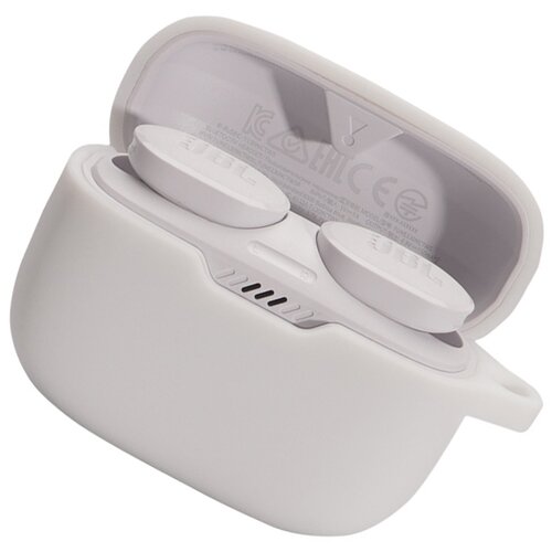 INF Začiten ovitek za slu&scaron;alke JBL T130NC TWS s karabinom White, (21837988) Cene