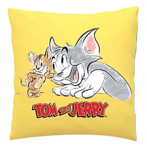 Ukrasni  jastuk Tom i Džeri žuti 2754-2 Slike
