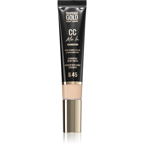 Dripping Gold CC Me In lahki tekoči puder SPF 45 odtenek 02 Fair 32 ml Slike