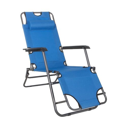 springos ležalnik naslon za glavo ozek sprostitveni ležalnik naslon za noge zložljiv kovinski rekreacijski ležalnik VxŠxG: 80 x 60 x 120 cm, (21629421) Cene