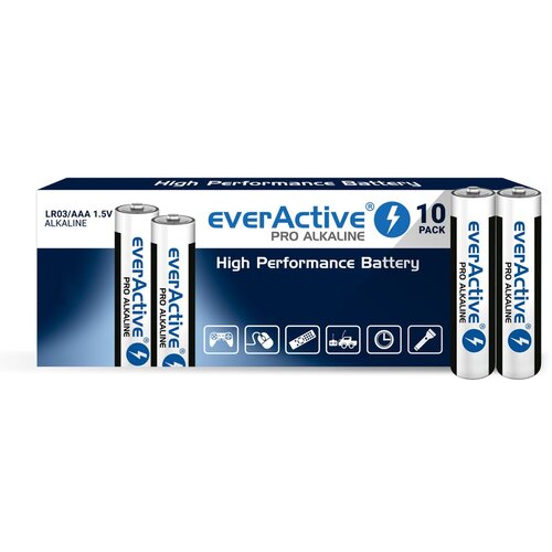EverActive Alkaline batteries Pro Alkaline LR03 AAA - shrink pack - 10 pieces Cijene