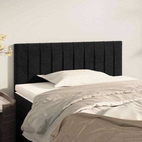  Uzglavlje crno 100x5x78/88 cm baršunasto Cijene