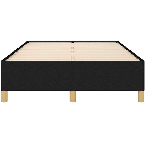  Okvir kreveta bez madraca crni 120x190 cm od tkanine Slike