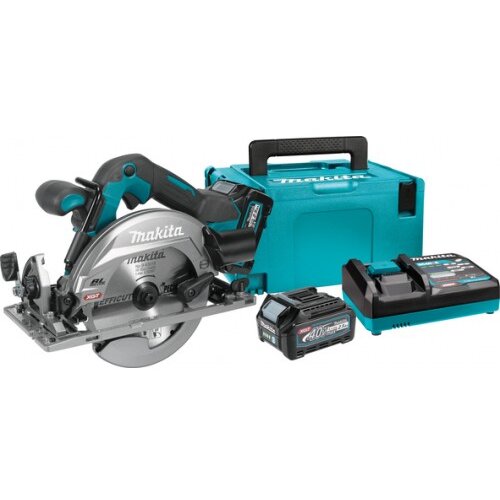 Makita aku kružna testera 40V/165mm (2x2,5 Ah) (HS012GD201 XGT) Slike