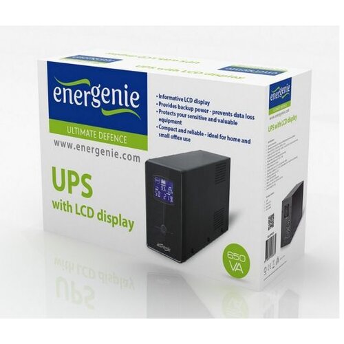 Gembird EG-UPS-031 LCD 650VA UPS, 2xIEC C13, 650VA, 390W, LCD, 1xSchuko, (5000262434) Slike