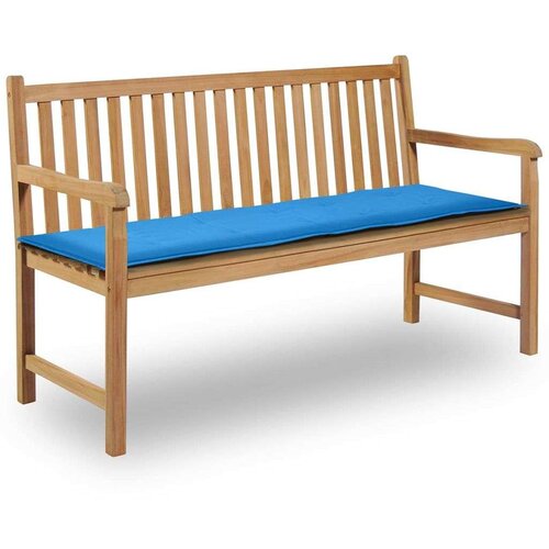  Jastuk za vrtnu klupu plavi 150 x 50 x 3 cm od tkanine Oxford Slike