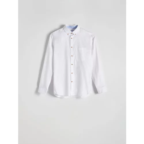 Reserved - Regular fit košulja - bijela