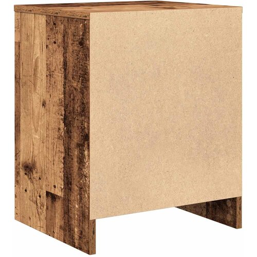  Noćni ormarići 2 kom s ladicama staro drvo 40x34x50 cm Slike