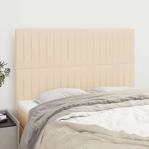  Uzglavlja 4 kom krem 72 x 5 x 78/88 cm od tkanine Slike