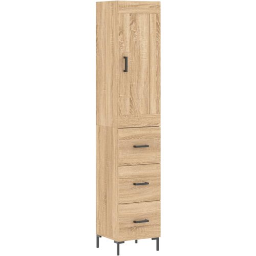 vidaXL Visoka omara sonoma hrast 34,5x34x180 cm inženirski les, (20819587) Cene