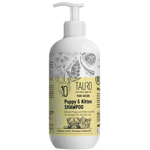 Tauro Pro Line tauro - pure nature delicate puppy & kitten shampoo - gentle coat &scaron;ampon za &scaron;tence i mačiće (400ml) Cene