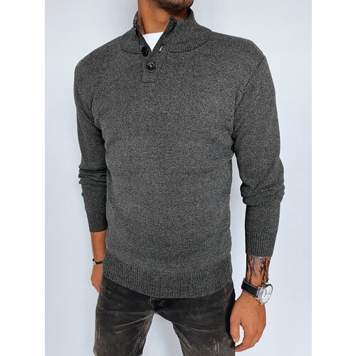DStreet Men's dark gray sweater Slike