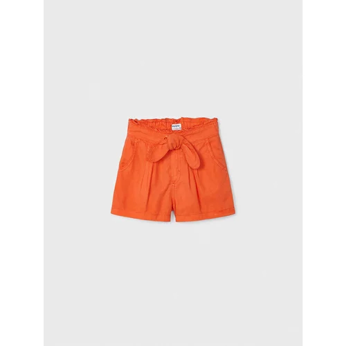 Mayoral Kratke hlače iz tkanine 3203 Oranžna