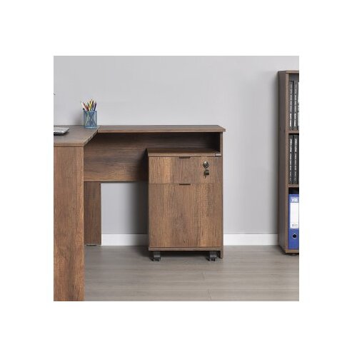 Hanah home Radni sto Rms-320-Oo-1, 160x75x144 cm, Braon Slike