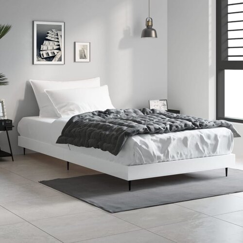 VidaXL Okvir za krevet bijeli 90x190 cm konstruirano drvo Slike