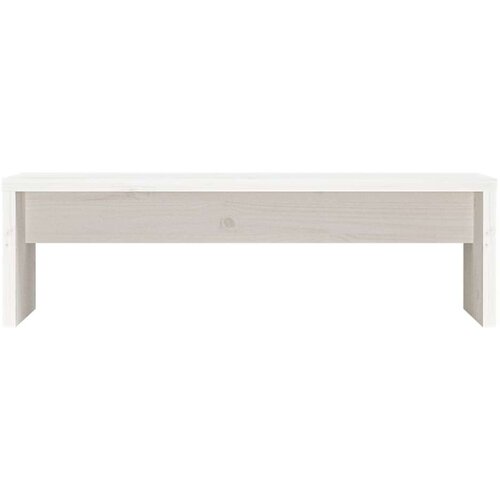  Stojalo za zaslon belo 50x27x15 cm trdna borovina, (20601415) Slike