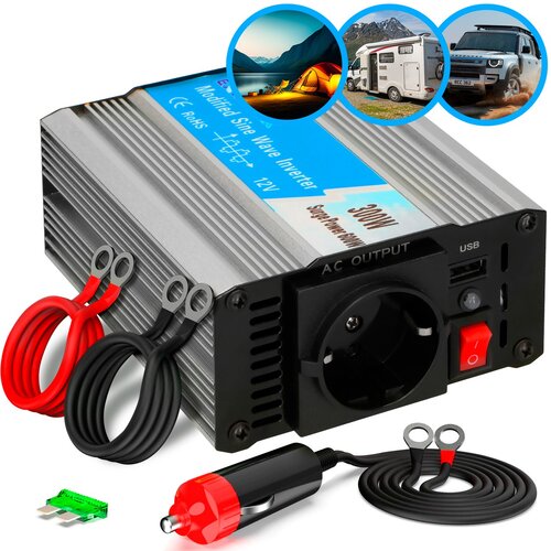 Shumee extralink OPIM-300W | pretvornik napetosti | 12V avto, 300W modificiran sinusni val, (21327615) Cene