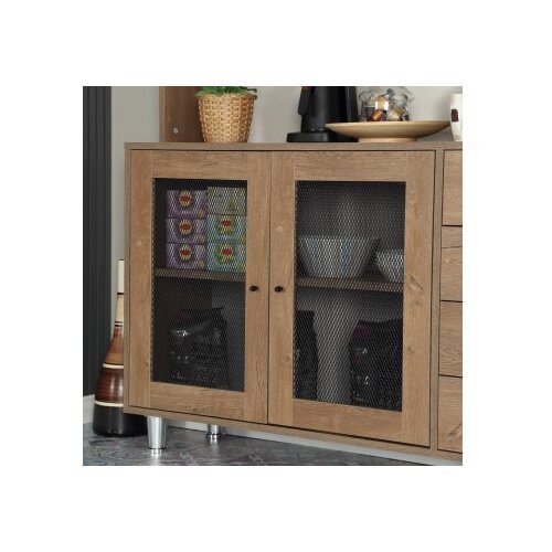 Hanah home Vi&amp;scaron;enamjenska komoda Grano 140, 140 x 187 x 40 cm, Hrast Slike