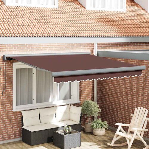 Tenda na ručno uvlačenje smeđa 300 x 250 cm Cene