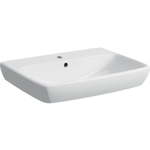 Geberit lavabo zidni selnova square 650X480 sa prelivom i otvorom za slavinu Cene