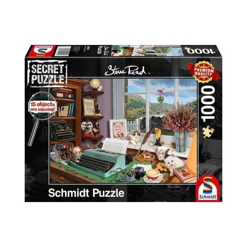 Schmidt Spiele Secret puzzle - Am Schreibtisch, 1000 delov
