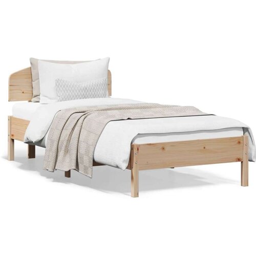  Posteljni okvir z vzglavjem 90x200 cm trdna borovina Cene