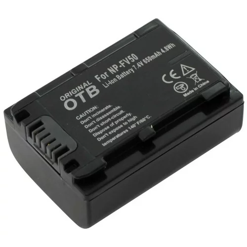 OTB Baterija NP-FV50 za Sony DCR-SR58E / NEX-VG10 / HDR-TD30, 650 mAh