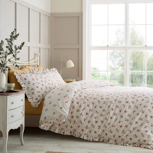 Catherine Lansfield Bela enojna posteljnina 135x200 cm Frill Ditsy Floral – Catherine Lansfield Bela enojna posteljnina 135x200 cm Frill Ditsy Floral –